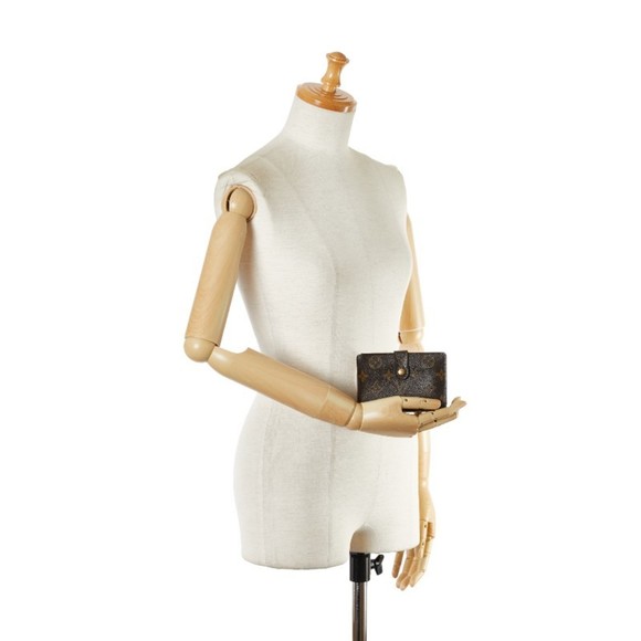 Louis Vuitton Monogram Viennese Bi-fold Wallet M61663 Brown PVC Leather Women... - Picture 11 of 11